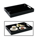 Food Service Tray Breafast Drinks Cake Trays Acrylic Makeup Organizer Black