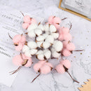 6pcs Artificial flowers cotton bouquet christmas decorative flowers wreSEAU