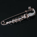 2pcs Hijab Safety Pin Crystal Peacock Brooch Jewelry Girl Collar Lapel Pins
