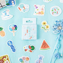46pcs cute cartoon summer animals DIY Diary Craft Stickers Scrapbooking decor3C