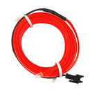 Red LED Car Interior Decor Atmosphere Wire Strip Light Lamp Set Car Accessories