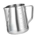 Stainless Steel Milk Coffee Pitcher Latte Espresso Frothing Scale Jug 600ml