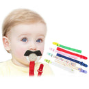 Baby Pacifier Chain Cartoon Print Fixed Button Baby Pacifier Clip Chain Rib
