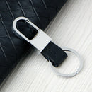 Fashion Men Leather Alloy Metal Keyfob Car Keyring Keychain Key Chain Ring Gift