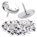 50x 22mm diamante Acrylic crystal upholstery headboard buttons nail