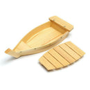 1X(42X17X7.5Cm Japanese Cuisine Sushi Boats Sushi Tools Wood Handmade Simpl