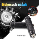 2x Aluminum Motorcycle Rear Footrests M8 Foot Pegs Pedals Motor Bike Parts