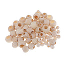 220 Pieces Natural Wood Beads For Crafts Loose Solid Wood Spacer Beads