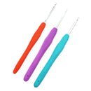 3Pc/set Crochet Hook with Soft Grip Handles Knitting Needles Aluminum 3 Size