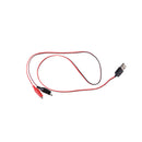 USB Crocodile wire Alligator clips Male of Female to USB tester Voltage Meter Z