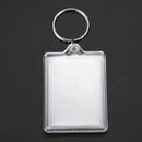 100 Pieces Transparent key holders with space for photos or images of 90 *