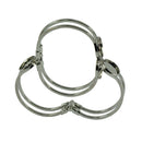 4Pcs Blank Setting Bezel Blank Base 2 Disc Pad Cabochon Cuff Bangle Bracelet