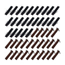 50 Pcs flannel Pen Pouch Sleeve Holder Single Pen Bag Case Pencil Bag,Black Q2R4