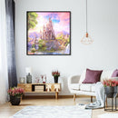 River Castle Full Round Drill Diamond Painting Rhinestone Picture 30x30cm