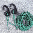 1 Pair Outdoor Tent Rope Carabiner Parachute Cord Fastener Camping Tool (S) A