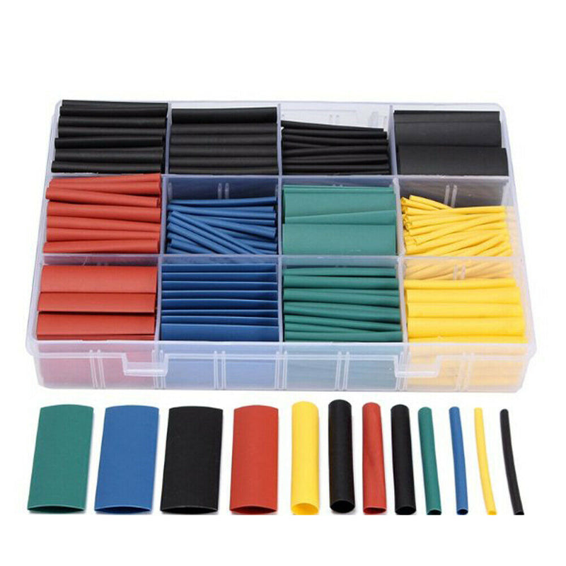 530pcs Heat Shrink Tubing Insulation Shrinkable Tube Assortment Electronic