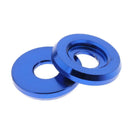 6 Sets M6 Billet Aluminum Fender/Bumper Screw Washer/Bolt Engine Bay Blue