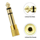 3.5mm Stereo Socket To 6.35mm Headphone Audio Mono Socket AUX Converter