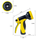 Hose Nozzle, Garden Hose Nozzle With Heavy Duty 10 Adjustable Spray Pattern