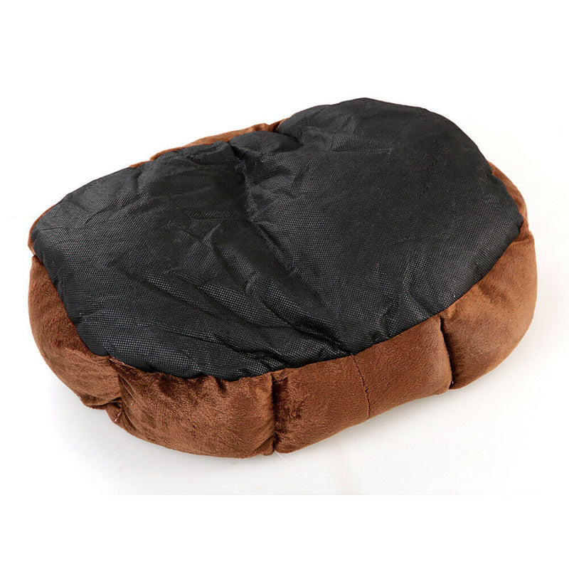 Pet Dog Puppy Cat Gray Bed House Nest Mat Pad Cozy Soft Warm Fleece