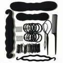 79Pcs/Set Hair Accessories Braider Donut Hair Clips For Women Rubber Band R