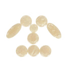 9x White Shell Key Buttons Inlays for Alto Tenor Soprano Saxophone Accessory