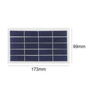 6.8x3.9 Inch 2W 5V Polycrystalline Silicon Solar Panel DIY with Alligator Clips