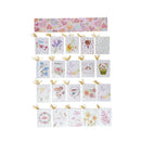 120pcs Hanging Flower Paper Gift Cards Message Note Cards Christmas Decor