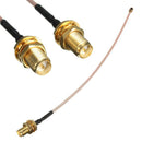 2 PCS 5.9" RG178 RP SMA to uFL/IPX/IPEX RF Female Adapter Cable Tackle Pro C5L6