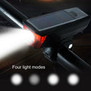 Cycling Solar Power Led Light Waterproof Usb Rechargeable Bike Front Headli