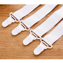 4Pcs Bedspread Bed Sheets Buckle Table Bed Sheets Clip Slip-Resistant Belt