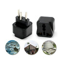 2PCS Universal US AU UK to EU Euro Europe Plug Travel Adapter Socket C TRJ