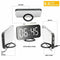 Digital alarm clock - stylish led clock with the USB port, a huge display,  S7H9