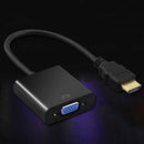 1080P Hdmi Female To Vga Male With Audio Output Cable Converter Adapter OST EGI