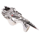 Fashion Dragon Head Rings for Men Punk Rock Style Party Men Red Stone Rings