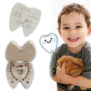 Baby Tooth Box Wooden Milk Teeth Organizer Storage Save Girls Boys Souvenir M7F7