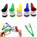 Multi-functional Portable Glasses Sunglasses Cleaner Brush Clamp Clip Cleaning