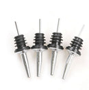 Stainless steel Olive Oil Pourer Dispenser Spout Glass Bottle Pourer Hot 4pcs JR