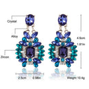 1Pair Luxury Women Crystal Rhinestone Big Dangle Drop Earrings Ear Stud Jewel Gw
