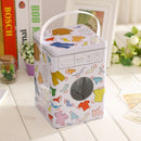 Color Washing Machine Iron Box, Portable Washing Powder Box, Iron Can, Stor N3F4
