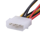 4Pin IDE to 2 Serial ATA SATA Y Splitter Hard Drive Power Adapter Cable