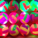 1x Kids Pets Toys LED Light Up Volleyball Flashing Bouncing Hedgehog Ball 6.5cm*