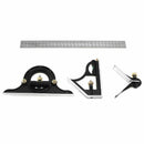 12" Combination Protractor Tri- Square Angle Ruler Machinist Measuring Tools AGR