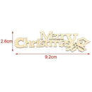 10Pcs DIY Merry Christmas Letter Cut Wood Slice Xmas Tree Party Ornaments. Q0F7