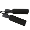 Adjustable Sports Skipping Rope Fitness Ball Bearing Jumping Rope (Black) A
