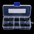 30Pcs Fishing Rod Guides Building Tip Top Replacement Repair Kit Ring Tips