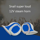 1 Set 12V Loud Car Truck 110DB Dual-tone Snail Electric Air Horn Universal