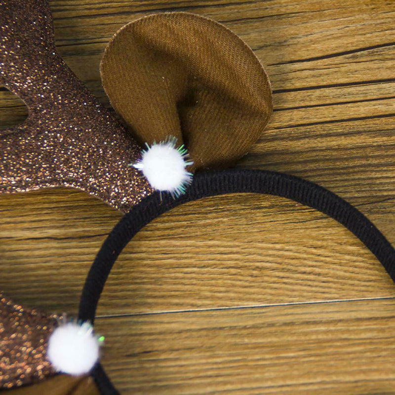 Christmas Reindeer Antlers Headband Hook for Adults Kid Gift Head Accessory