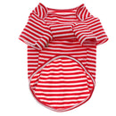 2Pieces Summer Pet Dog T-shirt Puppy Teddy Stripped