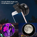 Universal Cell Phone Fisheye Lens 0.6 Wide Angle 15X Macro Reflective Lens